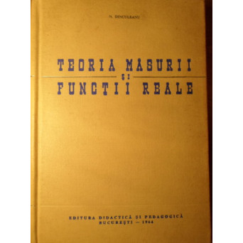 TEORIA MASURII SI FUNCTII REALE
