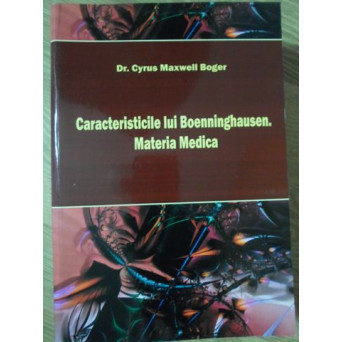 CARACTERISTICILE LUI BOENNINGHAUSEN. MATERIA MEDICA