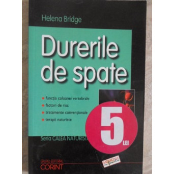 DURERILE DE SPATE