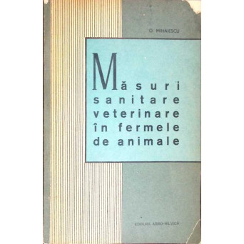 MASURI SANITARE VETERINARE IN FERMELE DE ANIMALE