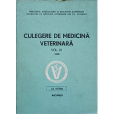 CULEGERE DE MEDICINA VETERINARA VOL.III