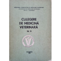 CULEGERE DE MEDICINA VETERINARA VOL.VI CULEGERE DE MEDICINA VETERINARA VOL.VI