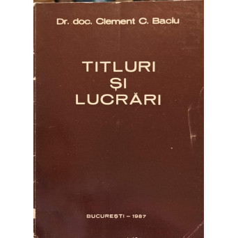 TITLURI SI LUCRARI