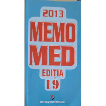 MEMOMED 2013 VOL.1 MEMORATOR DE FARMACOLOGIE ALOPATA