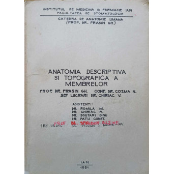 ANATOMIA DESCRIPTIVA SI TOPOGRAFICA A MEMBRELOR