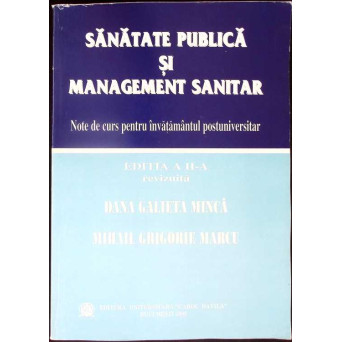 SANATATE PUBLICA SI MANAGEMENT SANITAR