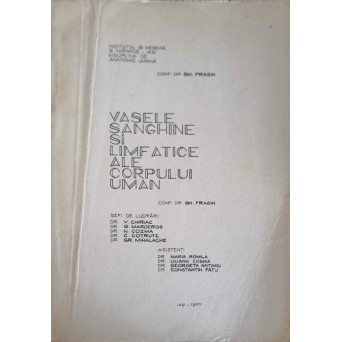 VASELE SANGHINE SI LIMFATICE ALE CORPULUI UMAN