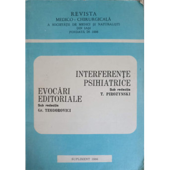 INTERFERENTE PSIHIATRICE. EVOCARI EDITORIALE