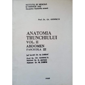ANATOMIA TRUNCHIULUI VOL.2 ABDOMEN