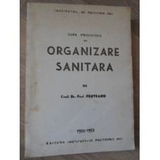 CURS PROVIZORIU DE ORGANIZARE SANITARA