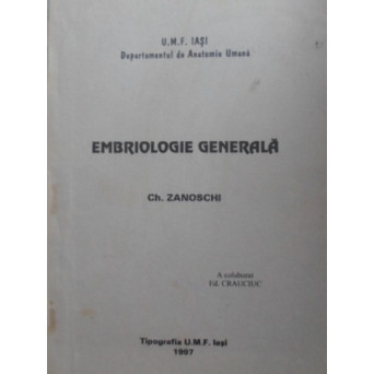 EMBRIOLOGIE GENERALA
