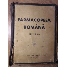 FARMACOPEEA ROMANA EDITIA A V-A