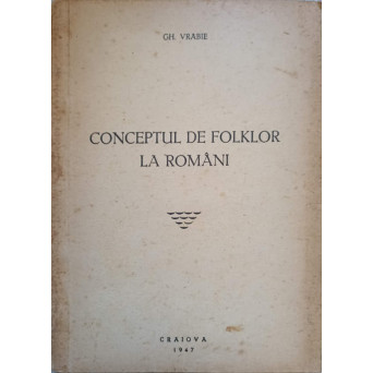 CONCEPTUL DE FOLKLOR LA ROMANI