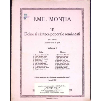 111 DOINE SI CANTECE POPORALE ROMANESTI VOL.1