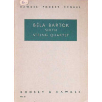 SIXTH STRING QUARTET (PARTITURA MUZICALA) SIXTH STRING QUARTET (PARTITURA MUZICALA)
