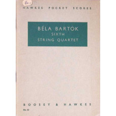 SIXTH STRING QUARTET (PARTITURA MUZICALA)