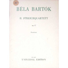 II. STREICHQUARTETT OP.17 (PARTITURA MUZICALA)