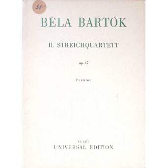 II. STREICHQUARTETT OP.17 (PARTITURA MUZICALA)