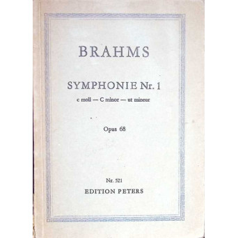 SYMPHONIE NR.1 C MOLL OPUS 68 (PARTITURA MUZICALA)