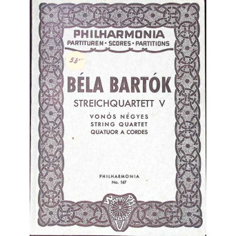 STREICHQUARTETT V (PARTITURA MUZICALA)