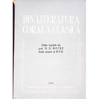 DIN LITERATURA CORALA CLASICA (PARTITURA)