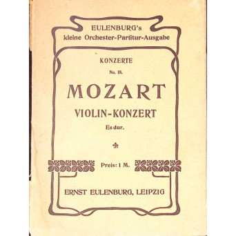 VIOLIN-KONZERT ES DUR (PARTITURA MUZICALA)