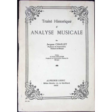 TRAITE HISTORIQUE D'ANALYSE MUSICALE