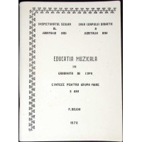 EDUCATIA MUZICALA IN GRADINITA DE COPII - CANTECE PENTRU GRUPA MARE 5 ANI