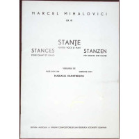 STANTE PENTRU VOCE SI PIAN (PARTITURA)