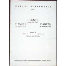 STANTE PENTRU VOCE SI PIAN (PARTITURA)