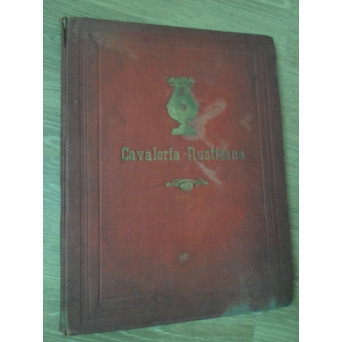PARTITURA. CAVALLERIA RUSTICANA, MELODRAMA IN UN ATTO