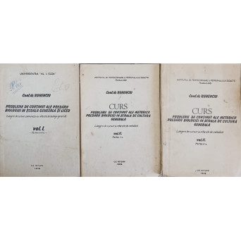 PROBLEME DE CONTINUT ALE PREDARII BIOLOGIEI IN SCOALA GENERALA SI LICEU VOL.1-2 (VOL.2 CONTINE PARTEA 1,2)