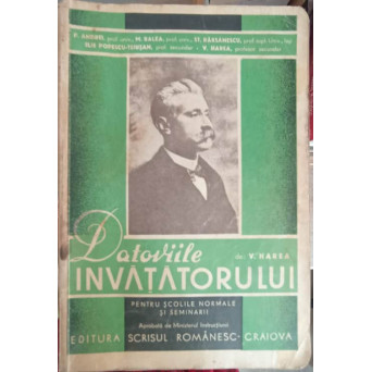 DATORIILE INVATATORULUI PENTRU SCOLI NORMALE SI SEMINARII