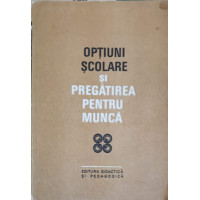 OPTIUNI SCOLARE SI PREGATIREA PENTRU MUNCA OPTIUNI SCOLARE SI PREGATIREA PENTRU MUNCA