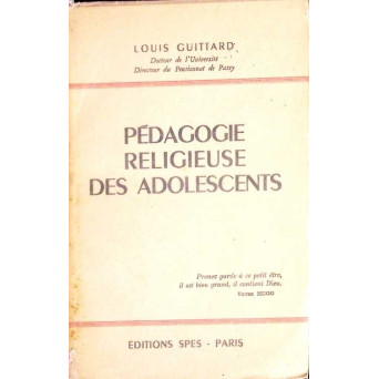 PEDAGOGIE RELIGIEUSE DES ADOLESCENTS
