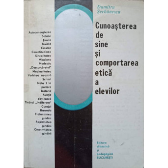 CUNOASTEREA DE SINE SI COMPORTAREA ETICA A ELEVILOR