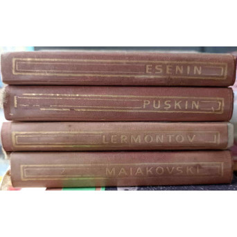SET 4 CARTI LILIPUT, VERSURI: ESENIN, PUSKIN, LERMONTOV, MAIAKOVSKI