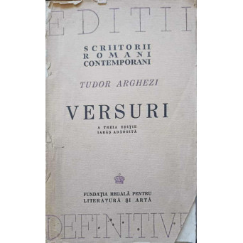 VERSURI. A TREIA EDITIE IARAS ADAOGITA