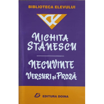 NECUVINTE VERSURI SI PROZA