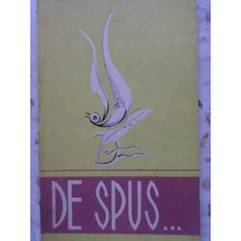 DE SPUS... CULEGERE DE VERSURI ALE ELEVILOR DIN LICEE