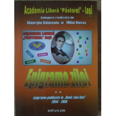 EPIGRAMA ZILEI VOL.2 EPIGRAME PUBLICATE IN BUNA ZIUA IASI, 2014-2015