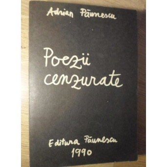 POEZII CENZURATE, 22 AUGUST 1968 - 22 DECEMBRIE 1989