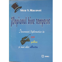 PAPIONUL BINE TEMPERAT. INSEMNARI DIPLOMATICE IN ROSU, GALBEN SI MAI ALES ALBASTRU PAPIONUL BINE TEMPERAT. INSEMNARI DIPLOMATICE IN ROSU, GALBEN SI MAI ALES ALBASTRU