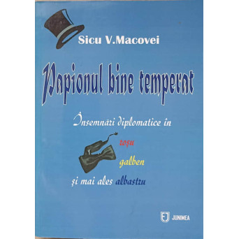 PAPIONUL BINE TEMPERAT. INSEMNARI DIPLOMATICE IN ROSU, GALBEN SI MAI ALES ALBASTRU
