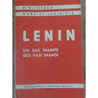 UN PAS INAINTE DOI PASI INAPOI