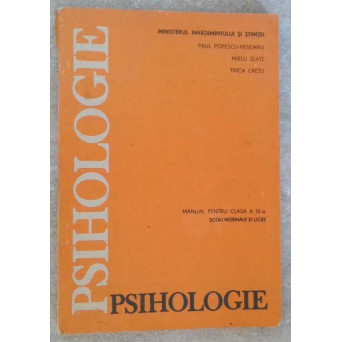PSIHOLOGIE. MANUAL PENTRU CLASA A IX-A