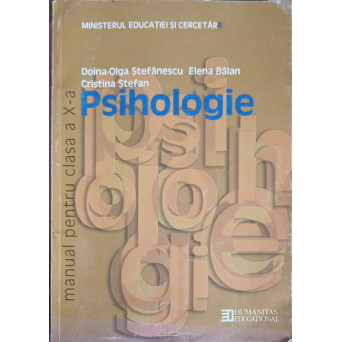PSIHOLOGIE, MANUAL PENTRU CLASA A X-A