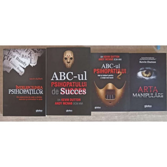 INTELEPCIUNEA PSIHOPATILOR, ABC-UL PSIHOPATULUI DE SUCCES, ABC-UL PSIHOPATULUI 2, ARTA MANIPULARII VOL.1-4