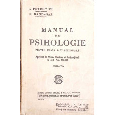 MANUAL DE PSIHOLOGIE PENTRU CLASA A VI SECUNDARA