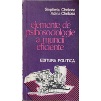 ELEMENTE DE PSIHOSOCIOLOGIE A MUNCII EFICIENTE ELEMENTE DE PSIHOSOCIOLOGIE A MUNCII EFICIENTE